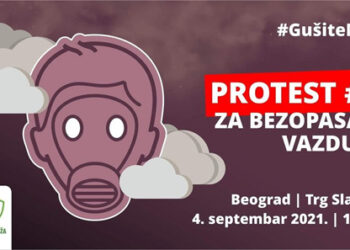 Eko straža: protest za čist vazduh – 4. septembar  – Slavija 