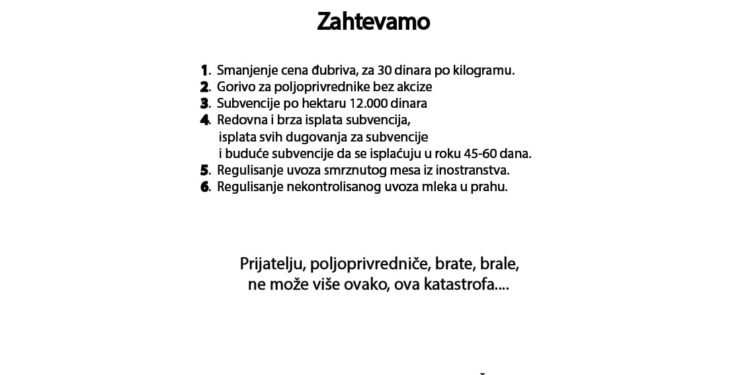 Bez sela nema zdrave hrane, bez zdrave hrane nema života