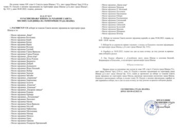 Raspisani izbori za Savete u 52 mesne zajednice