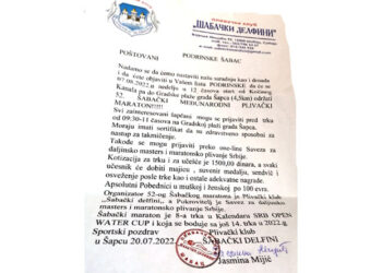 Opet dva plivačka maratona u Šapcu