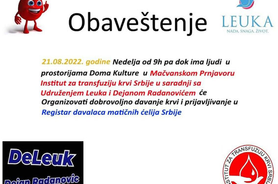 Dobrovoljno davanje krvi u Prnjavoru