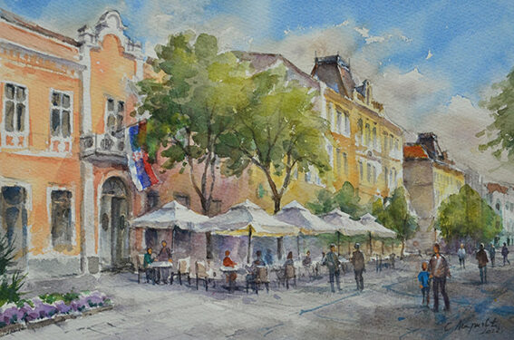 Izložba “Šabac u ogledalu akvarela”