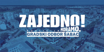 Reakcija Gradskog odbora Zajedno Šabac na izjave tokom gostovanja Aleksandra Pajića na TV AS
