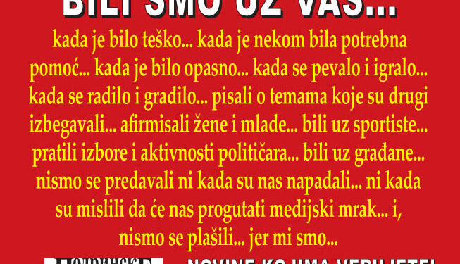 Bili smo uz vas