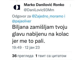 Biljana Stojković prijavila policiji pretnju smrću