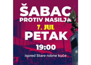 Treći protest “Šabac protiv nasilja“