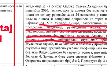 Ugled Akademiji ne rušimo mi koji objavljujemo tekstove o nepravilnostima već vi koji te nepravilnosti činite