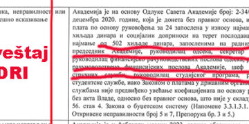 Ugled Akademiji ne rušimo mi koji objavljujemo tekstove o nepravilnostima već vi koji te nepravilnosti činite