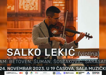 Šabački virtuoz na violini Salko Lekić ponovo nastupa u svom gradu