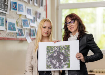 Grafika šabačke učenice u Japanu