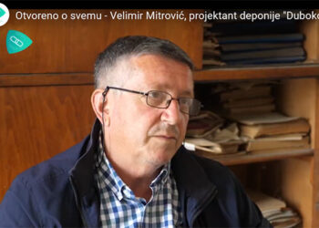 Otvoreno o svemu: Velimir Mitrović, projektant deponije „Duboko“