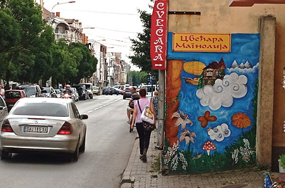 Trotoar za jednog pešaka