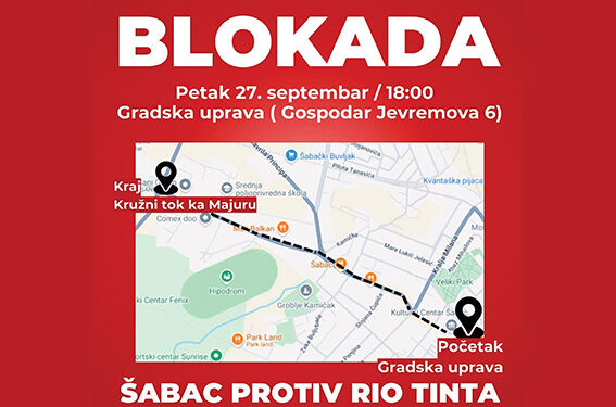 Blokiramo kružni tok kod Poljoprivredne škole!