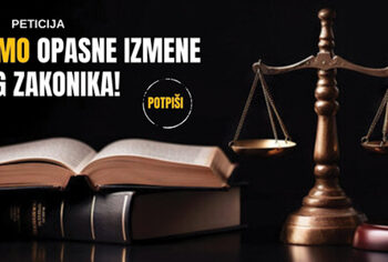 Tražimo povlačenje problematičnih odredbi Krivičnog zakona.