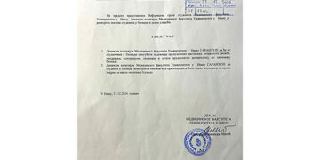 Zaključak sa četvrtog plenuma studenata Medicinskog fakulteta Univerziteta u Nišu