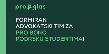 Formiran advokatski tim za pro bono podršku studentima