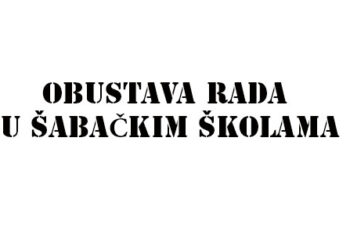 Šabačke škole koje su obustavile rad