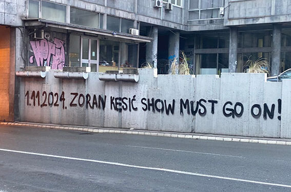 ANEM uputio MUPu prekršajnu i krivičnu prijavu za ispisivanje uznemirujućih grafita u kojima se targetira Zoran Kesić, ali i ruži Beograd