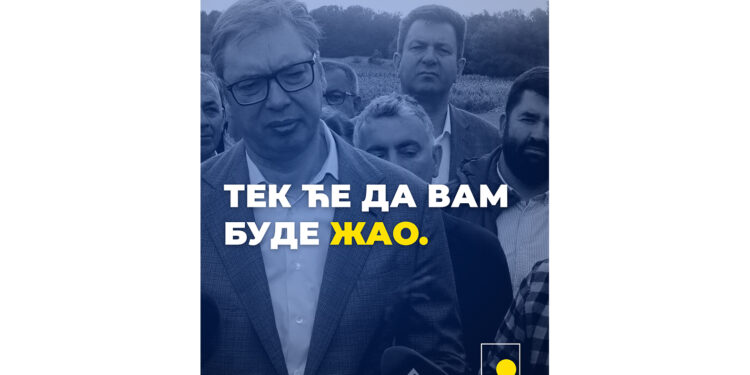 Tek će da vam bude žao